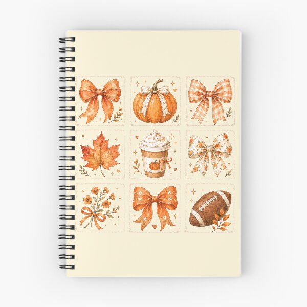 Item preview, Coquette Autumn Bows Collage Fall Pumpkin Spice,  Football and Maple Leaf designed and sold by Yellowriversss.