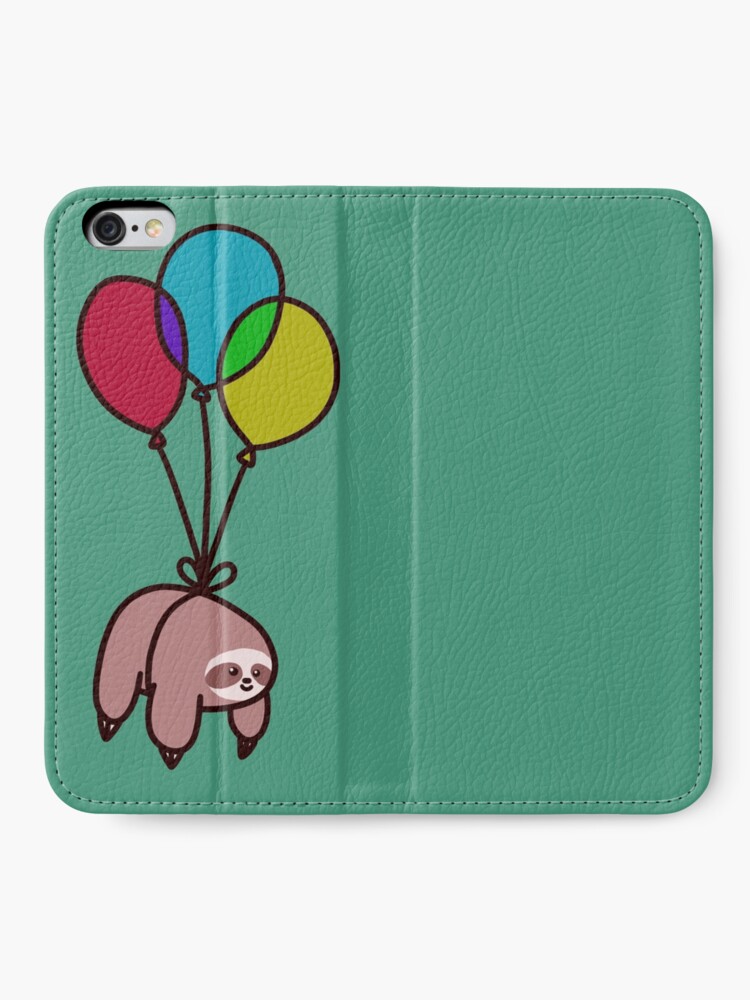 Alternate view of Balloon Sloth iPhone Wallet