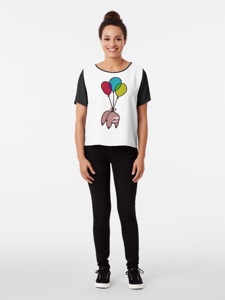 Alternate view of Balloon Sloth Chiffon Top