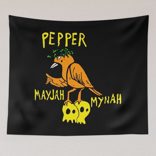 Item preview, Yellow Typography With Orange Bird designed and sold by billiasbros.