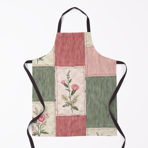 Item preview, Vintage Corduroy Floral Patchwork Quilt Pattern designed and sold by Hen-C-Art.
