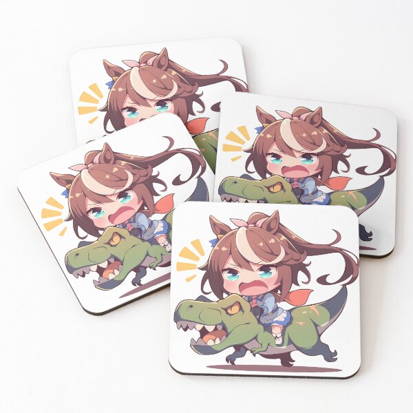 Item preview, Tokai Teio Uma Musume Cheerful Chibi Dinosaur Dash designed and sold by Dashsopaner.