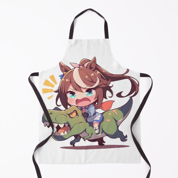 Item preview, Tokai Teio Uma Musume Cheerful Chibi Dinosaur Dash designed and sold by Dashsopaner.