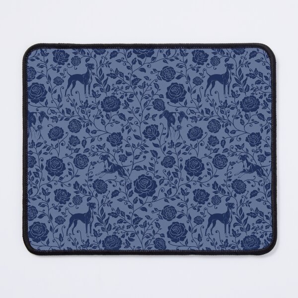 Item preview, Whippet Floral Pattern | Elegant Botanical Dog Design Blue designed and sold by WildLakePatterns.
