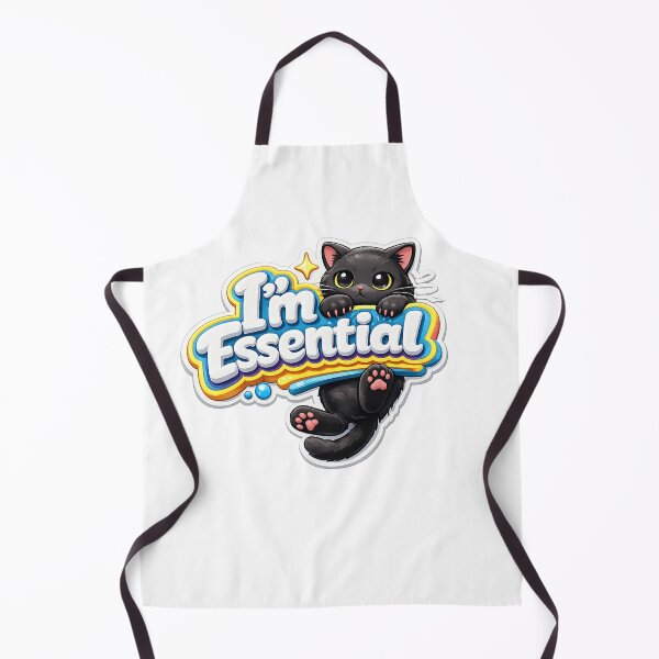 Item preview, Black Cat Holding On I'm Essential 3D designed and sold by MR4me.