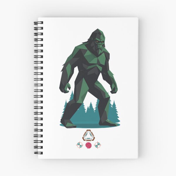 Item preview, Green Geometric Polygon Bigfoot Stance Graphic Cryptid designed and sold by Whimsy Trail Co.