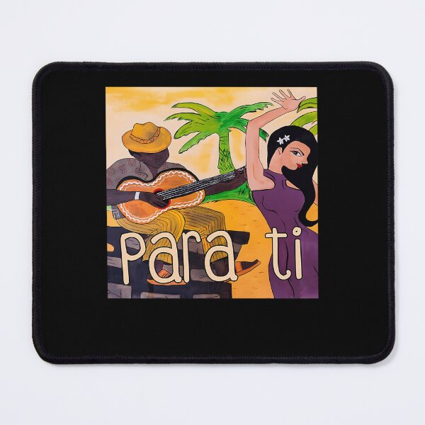 Item preview, Tropical Palm Tree Guitar Player and Dancing Woman designed and sold by MellowPompeius.