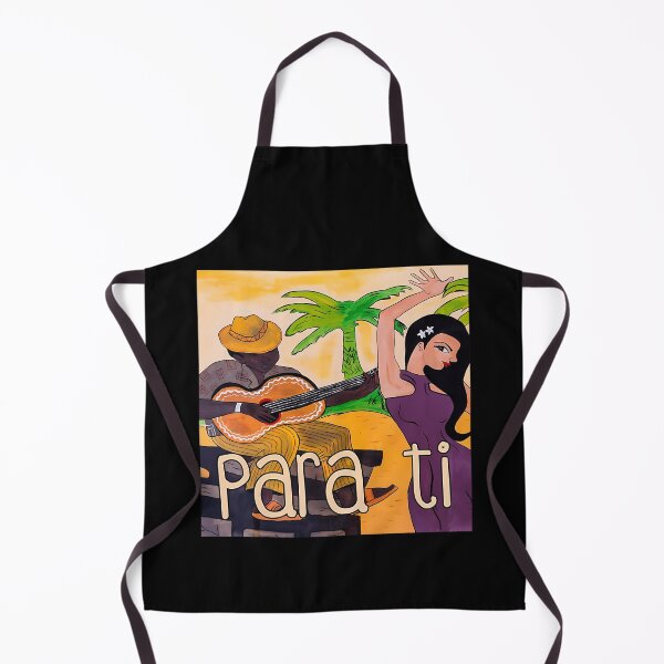 Item preview, Tropical Palm Tree Guitar Player and Dancing Woman designed and sold by MellowPompeius.