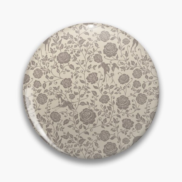 Item preview, Whippet Floral Pattern | Elegant Botanical Dog Design Sepia designed and sold by WildLakePatterns.