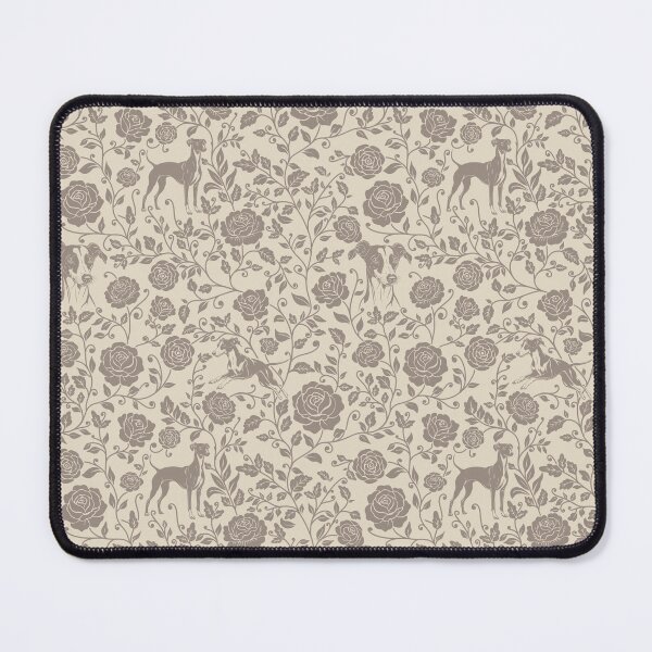 Item preview, Whippet Floral Pattern | Elegant Botanical Dog Design Sepia designed and sold by WildLakePatterns.