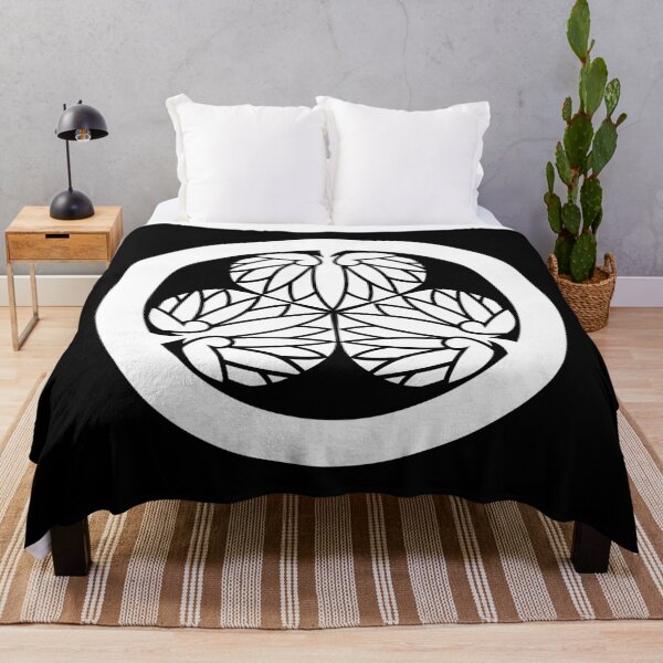 Item preview, Samurai Aoinogomon Tokugawaieyasu Kamon WhiteBlack / Japanese Crest designed and sold by 戦国まーけっと SENGOKU MARKET.