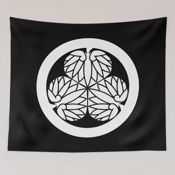 Item preview, Samurai Aoinogomon Tokugawaieyasu Kamon WhiteBlack / Japanese Crest designed and sold by 戦国まーけっと SENGOKU MARKET.