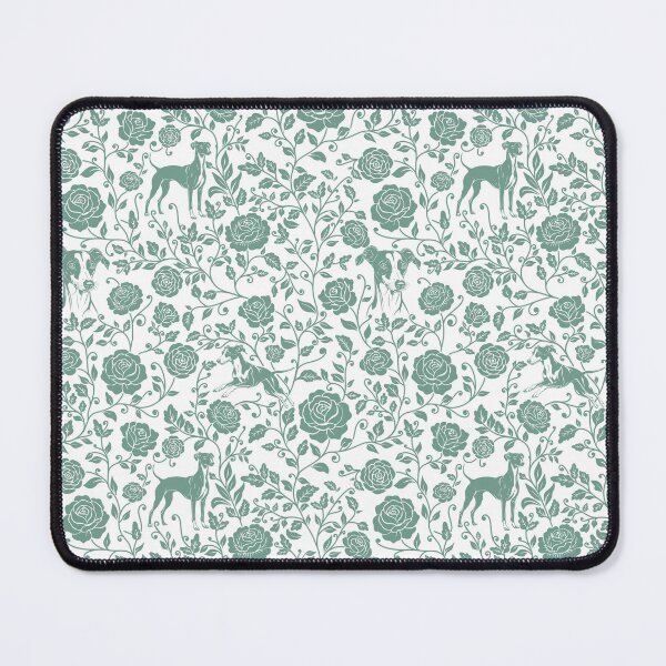 Item preview, Whippet Floral Pattern | Elegant Botanical Dog Design Green designed and sold by WildLakePatterns.