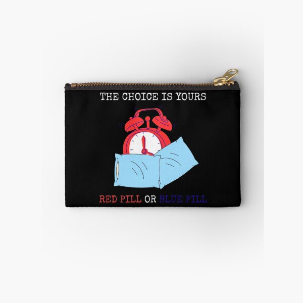 Item preview, Red Pill Or Blue Pill Stay In Bed Funny Introvert Humor designed and sold by Mircea786.