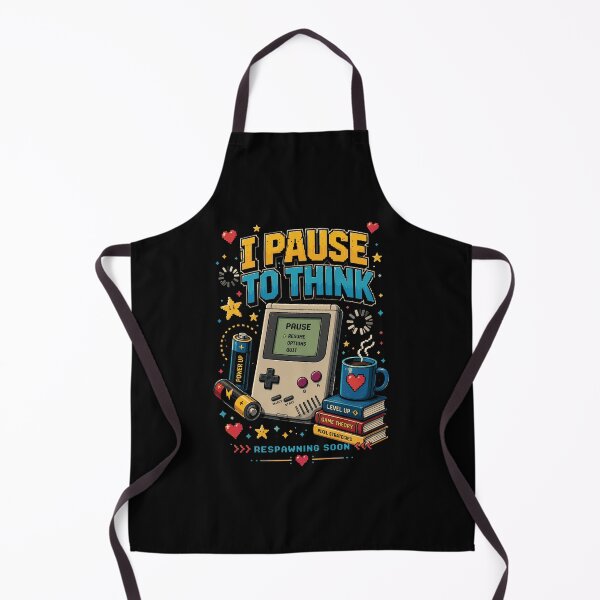 Item preview, I Pause to Think – Retro Handheld Gamer Graphic T-Shirt designed and sold by JIMBOEE.