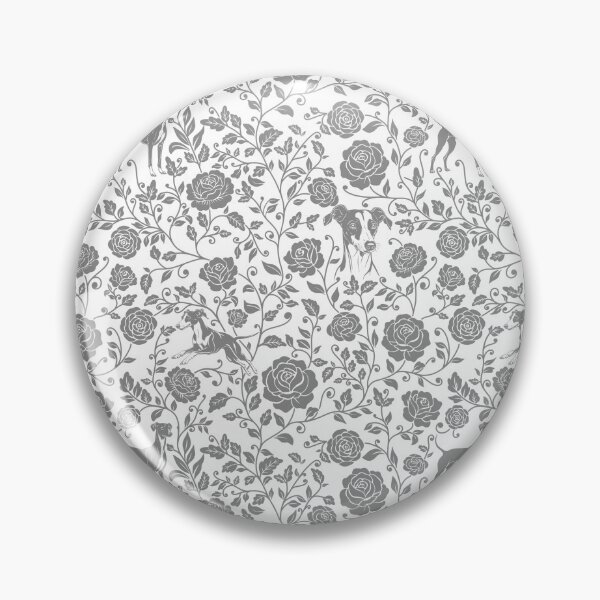 Item preview, Whippet Floral Pattern | Elegant Botanical Dog Design Grey designed and sold by WildLakePatterns.