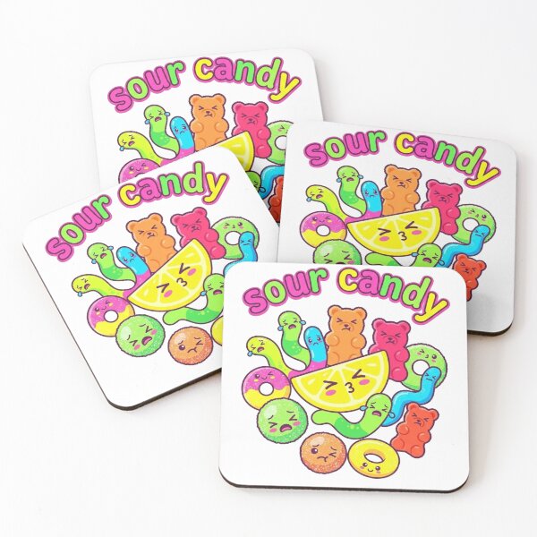 Item preview, Sour Candy Kawaii Design – Cute Gummy Bears, Sour Worms & Lemon Candy Cartoon Illustration designed and sold by morning sun.