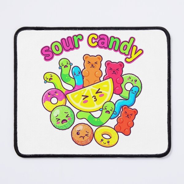 Item preview, Sour Candy Kawaii Design – Cute Gummy Bears, Sour Worms & Lemon Candy Cartoon Illustration designed and sold by morning sun.