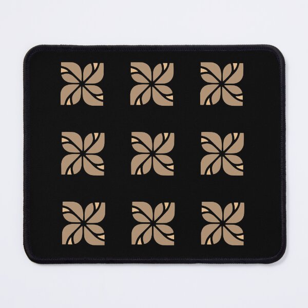 Item preview, Minimalist Gold Floral Geometric Pattern designed and sold by Jyoti-Quotes.