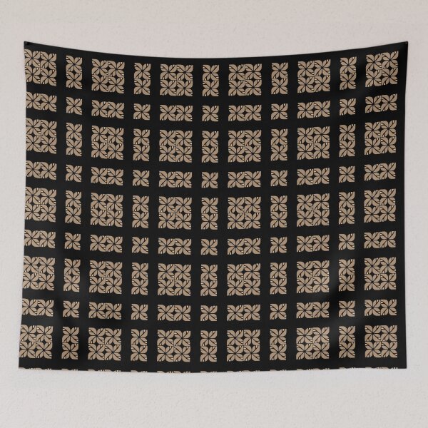 Item preview, ​Minimalist Gold Floral Geometric Pattern designed and sold by Jyoti-Quotes.