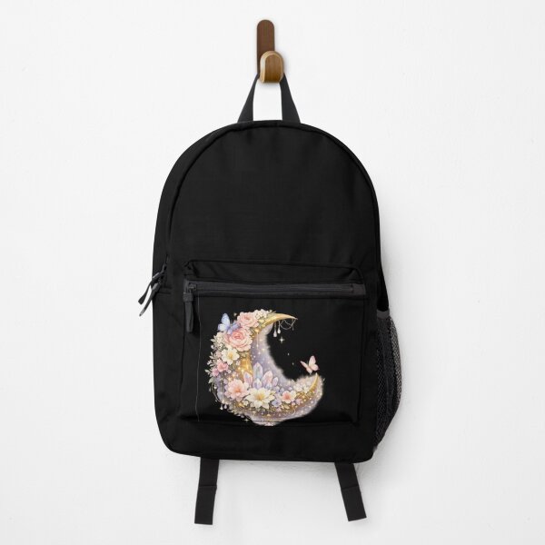 Item preview, Moon Garden – Enchanted Floral Crescent Moon designed and sold by FAZ-DESIGNS.