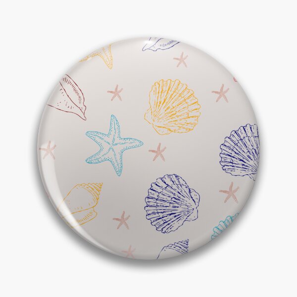 Item preview, Summer Bliss Hand Drawn Starfish  Conch Shell Scallop Shell Doodle designed and sold by LibertyHub.