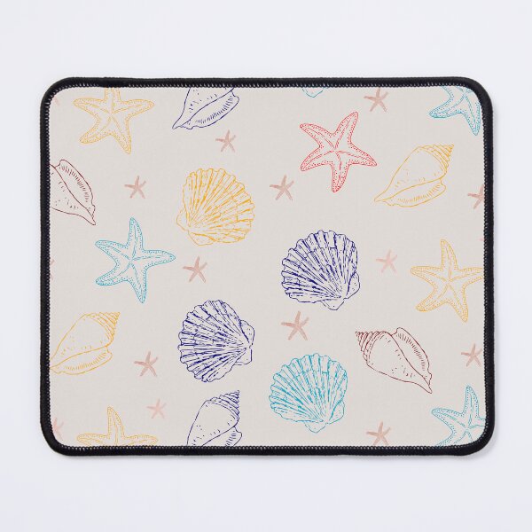 Item preview, Summer Bliss Hand Drawn Starfish Conch Shell Scallop Shell Doodle designed and sold by LibertyHub.