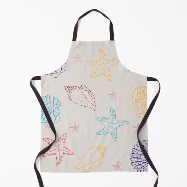 Item preview, Summer Bliss Hand Drawn Starfish Conch Shell Scallop Shell Doodle designed and sold by LibertyHub.