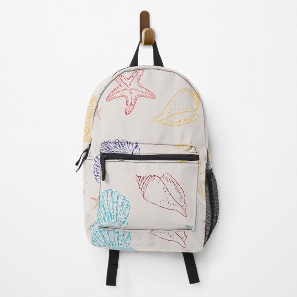 Item preview, Summer Bliss Hand Drawn Starfish Conch Shell Scallop Shell Doodle designed and sold by LibertyHub.