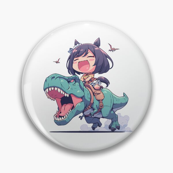 Item preview, Eishin Flash Uma Musume Chibi Dinosaur Sprint designed and sold by Dashsopaner.