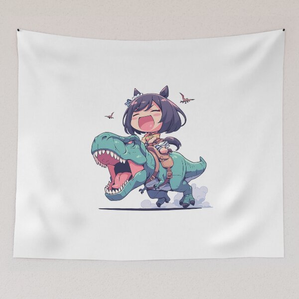 Item preview, Eishin Flash Uma Musume Chibi Dinosaur Sprint designed and sold by Dashsopaner.