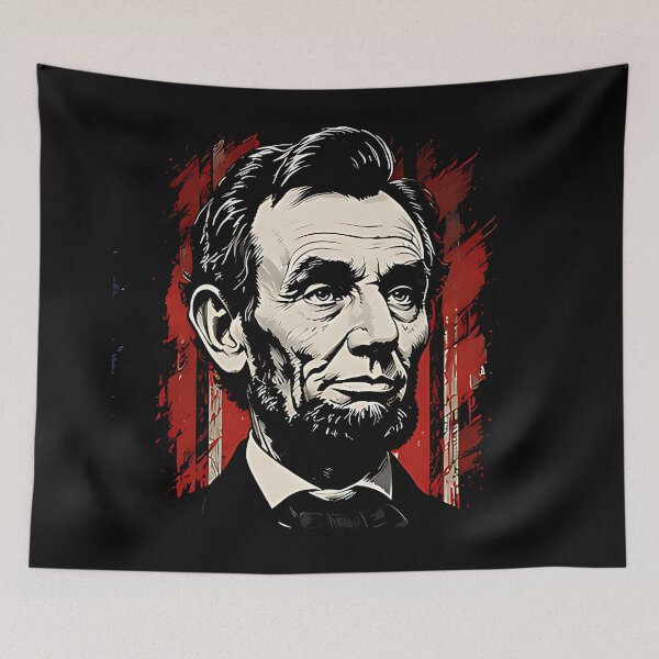 Item preview, Abraham Lincoln Vintage Portrait T-Shirt designed and sold by DealNest.