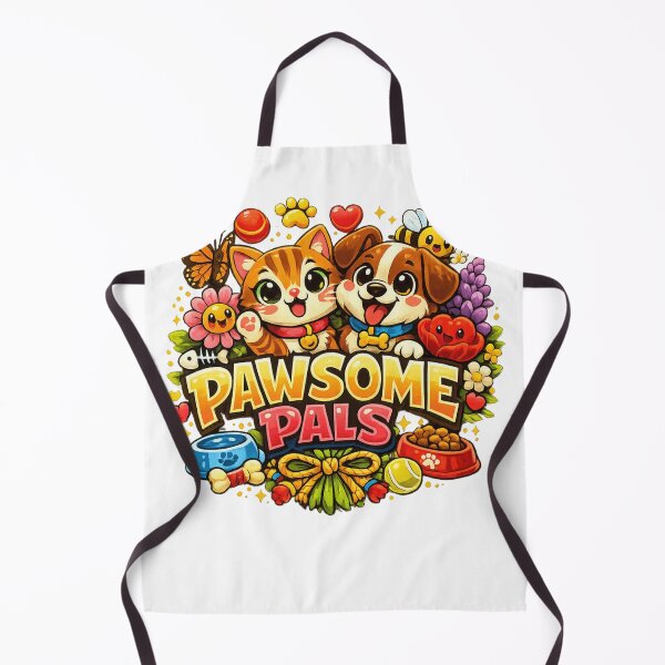 Item preview, Pawsome Pals Cute Cat Dog Shirt designed and sold by WearTheVibe Store.