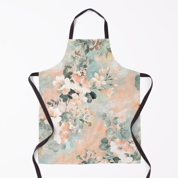 Item preview, flower peach floral with green aesthetic designed and sold by patterngang60s.