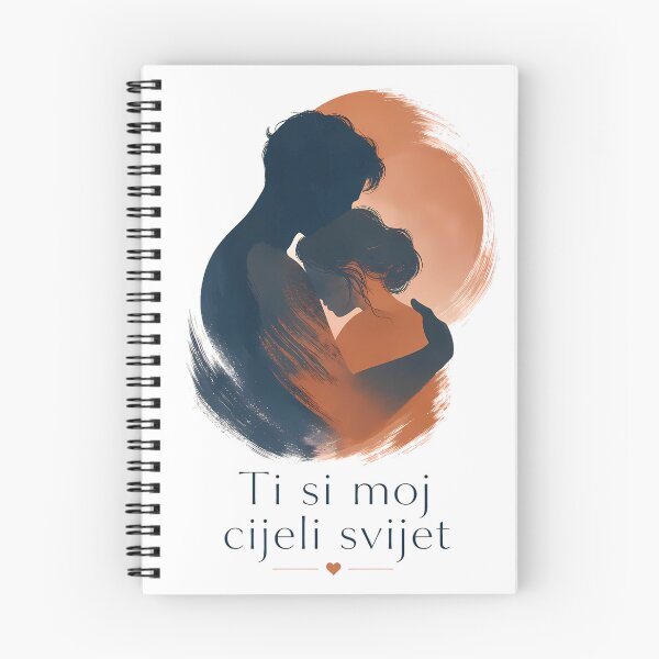 Item preview, You Are My Whole World Romantic Couple Silhouette Art  designed and sold by DignityLab.
