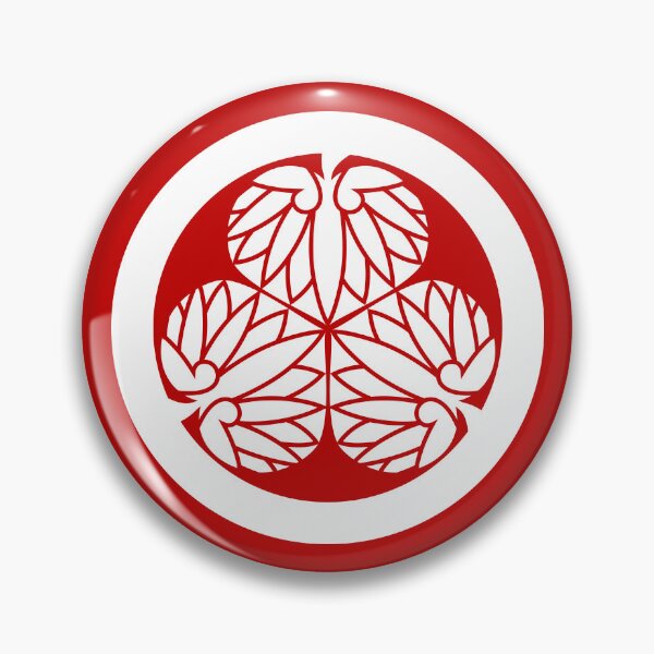 Artikelvorschau, Samurai Aoinogomon Tokugawaieyasu Kamon WeißRot / Japanisches Wappen entworfen und verkauft von 戦国まーけっと SENGOKU MARKET.