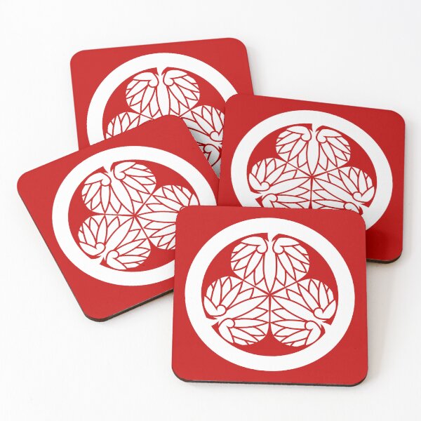 Item preview, Samurai Aoinogomon Tokugawaieyasu Kamon WhiteRed / Japanese Crest designed and sold by 戦国まーけっと SENGOKU MARKET.