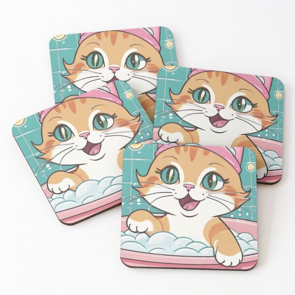 Item preview, Illustration - Playful Kitten, Retro Cartoon Vibe designed and sold by World-Pets.