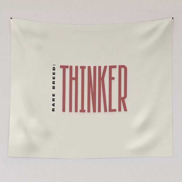 Item preview, Rare Breed Thinker – Unique Mind, Independent Spirit, Common Sense Quote designed and sold by AnimalVibes.
