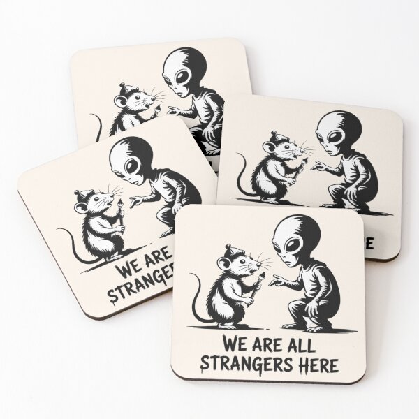 Item preview, Banksy Alien - We are all strangers here designed and sold by 123ks.
