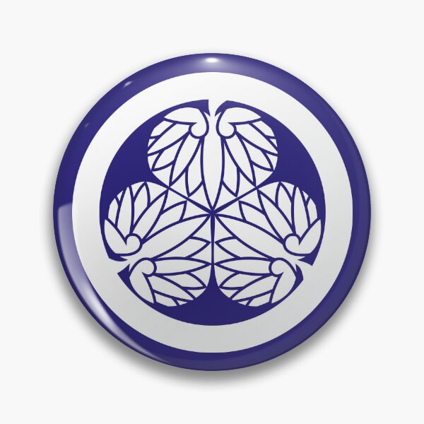 Item preview, Samurai Aoinogomon Tokugawaieyasu Kamon WhiteBlue / Japanese Crest designed and sold by 戦国まーけっと SENGOKU MARKET.