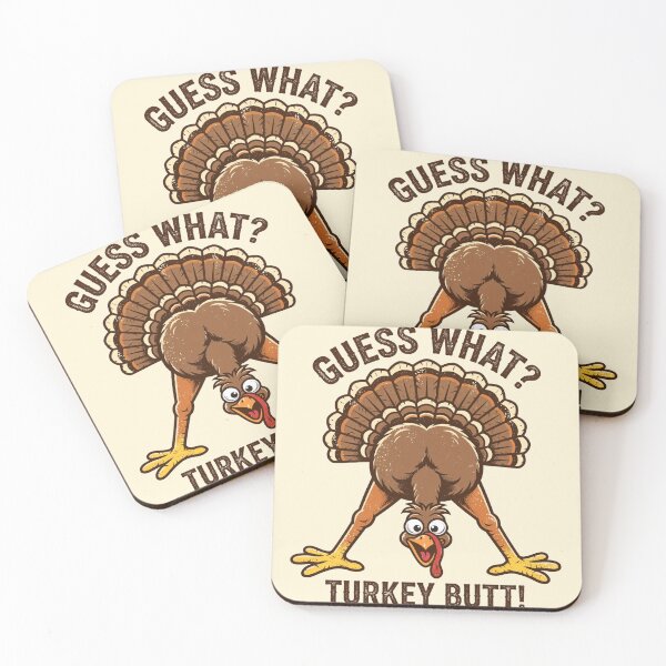 Item preview, Guess What? Turkey Butt! Funny Thanksgiving Turkey designed and sold by Yellowriversss.