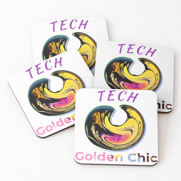 Item preview, Tech Golden Chic, a modern computer gift, for the geek designed and sold by PiperParrot.