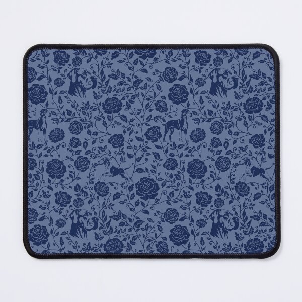 Item preview, Great Dane Floral Pattern | Elegant Botanical Dog Design Blue designed and sold by WildLakePatterns.