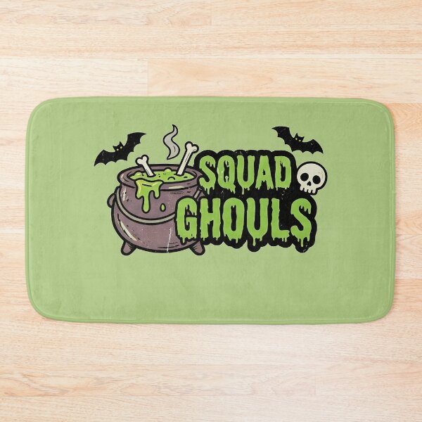 Item preview, Squad Ghouls Witch Cauldron Bat Skull Green Slime Halloween Graphic designed and sold by BKSARYLIFE.