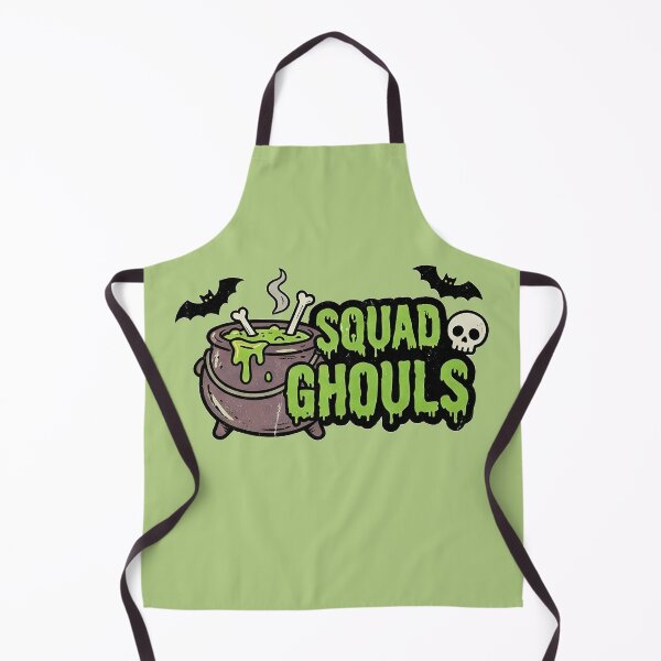Item preview, Squad Ghouls Witch Cauldron Bat Skull Green Slime Halloween Graphic designed and sold by BKSARYLIFE.