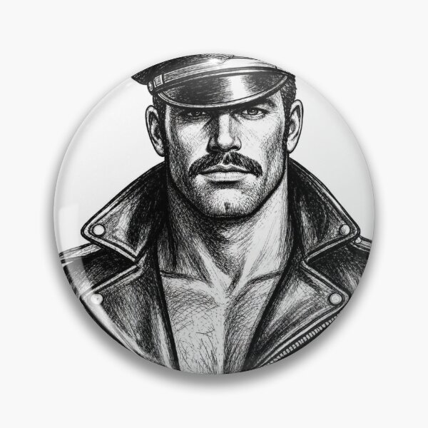 Item preview, Gay Leather Biker Heat Berlin Bar Art Design designed and sold by ItsAKinkThing.