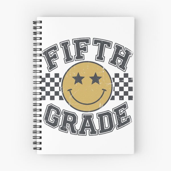 Item preview, Fifth Grade Smiley Face Art Print - Retro Groovy Star Eyes Back to School Student Gift designed and sold by raedattia.