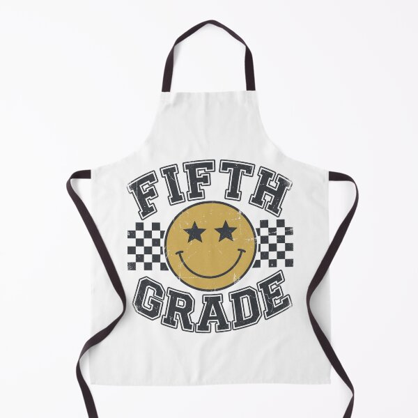 Item preview, Fifth Grade Smiley Face Art Print - Retro Groovy Star Eyes Back to School Student Gift designed and sold by raedattia.