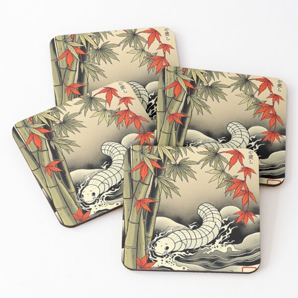 Item preview, Velvet Worm Japanese Ukiyo-e Style | Vintage Nature Illustration designed and sold by MystiColo.